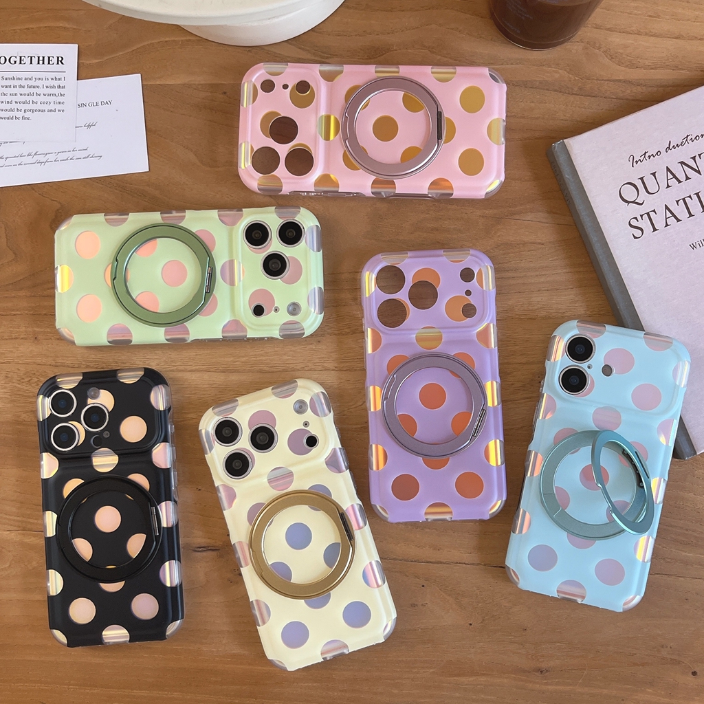 Phone Accessories Ring Holder - Fashion Illusory Color Polka Dot 360°