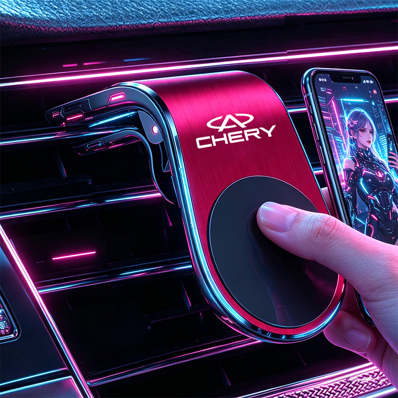 Qq Phone Accessories - Magnetic Car Phone Holder Metal Stand