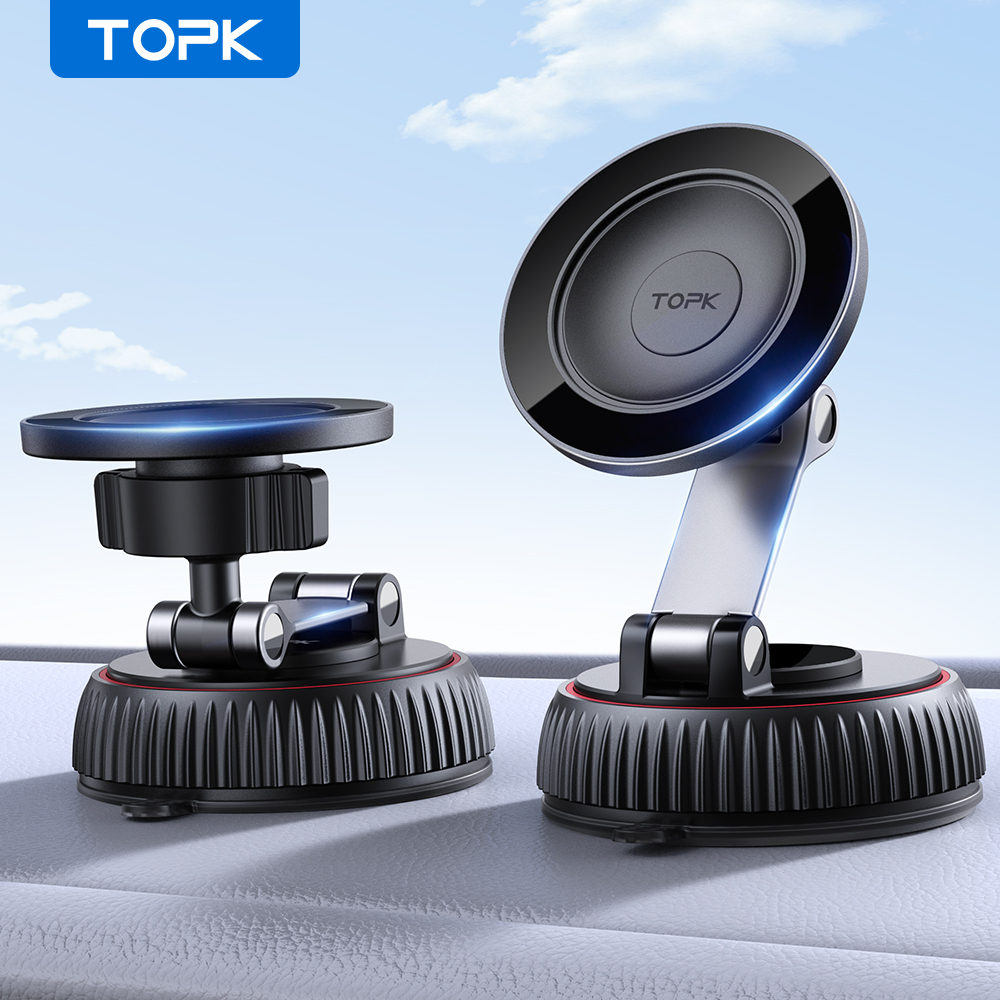 Car Mount Phone - TOPK Magnetic Car Phone Mount Holder