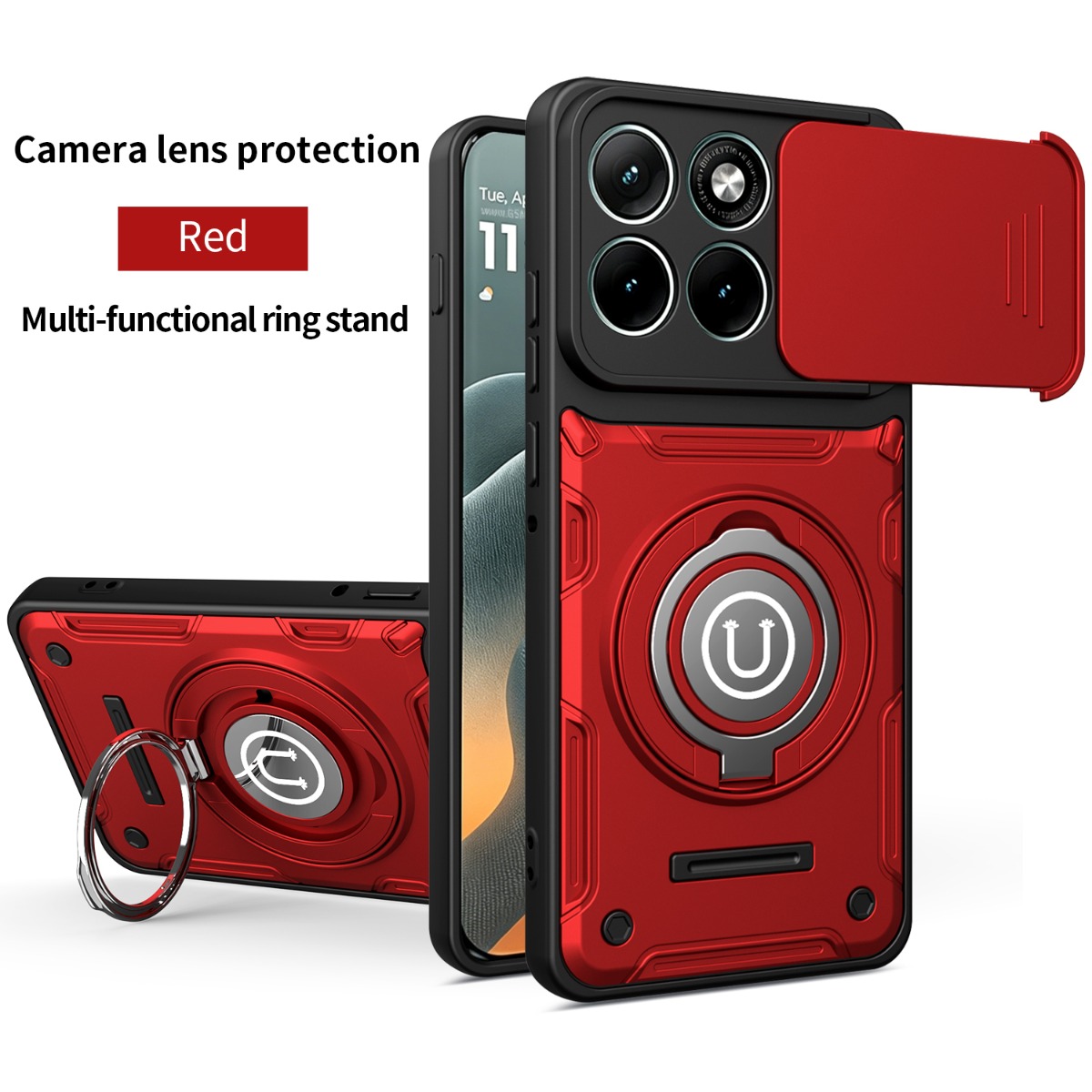 Phone Accessories Ring Holder - Armor Shockproof Ring Holder Phone Case