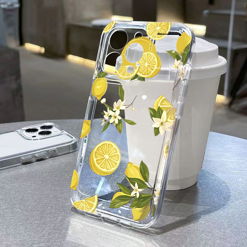 Samsung Accessories Phone - Summer Fruit Lemon Flower Clear Phone