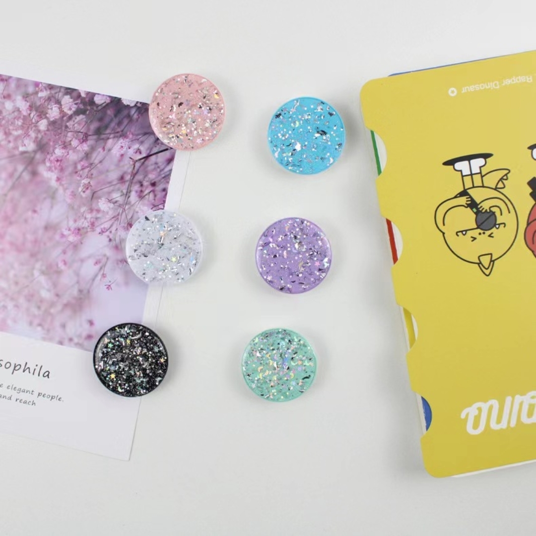 Round Glitter Phone Holder Rin - огляд і ціна Pop Socket Grip