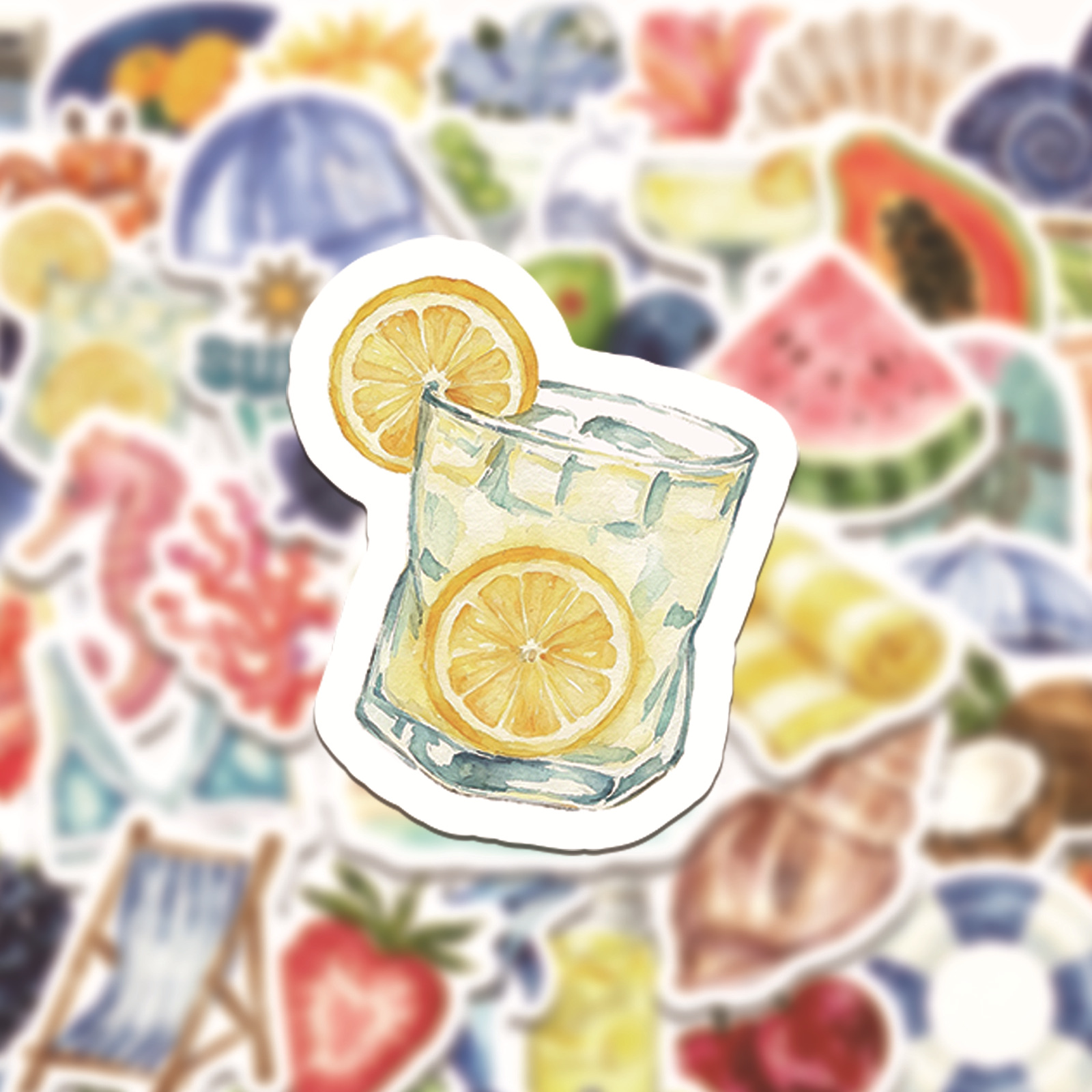 50Pcs Summer Theme Stickers Be - огляд і ціна Phone Accessories For Your Car