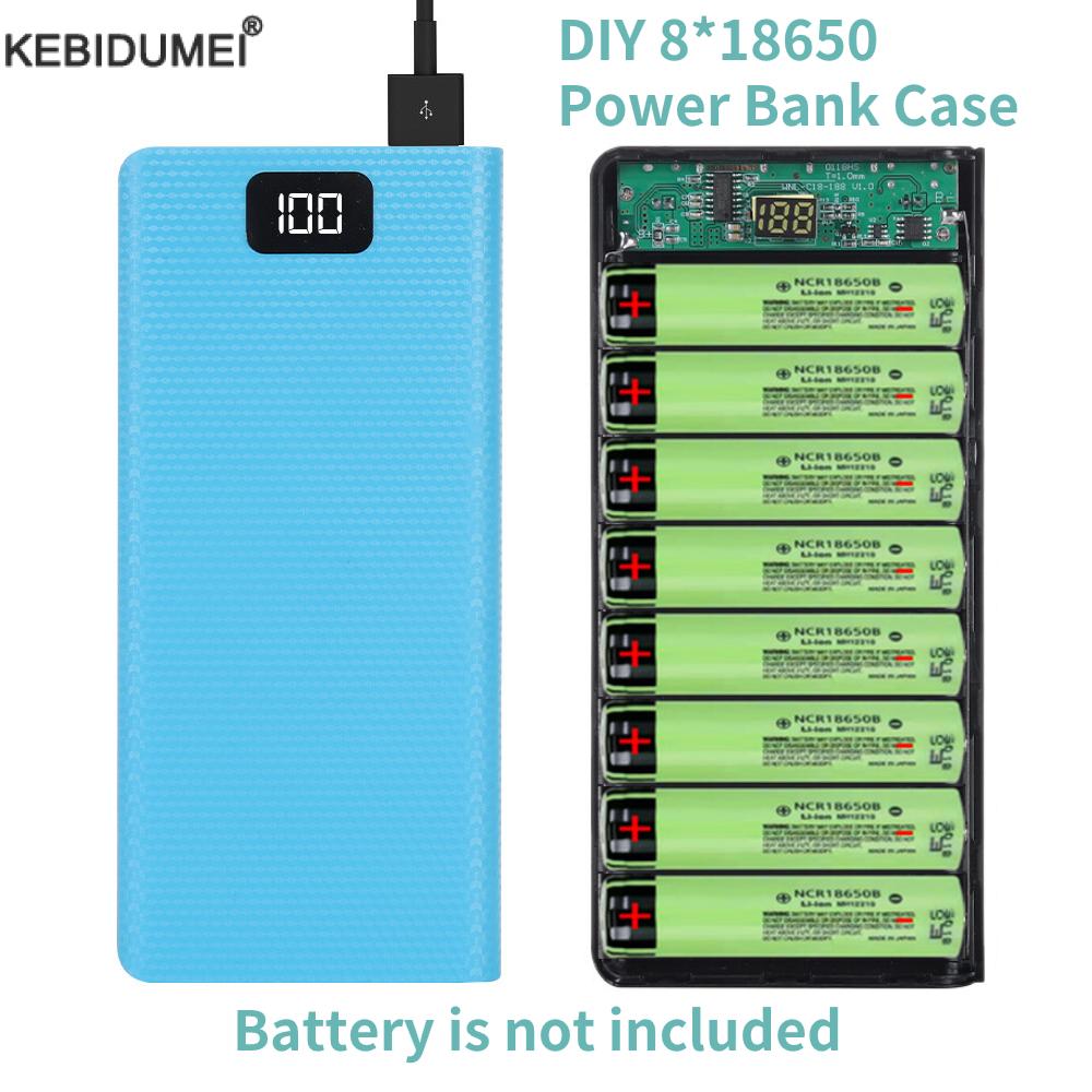 DIY 8*18650 Battery Power Bank - огляд і ціна Portable Charger 20000Mah