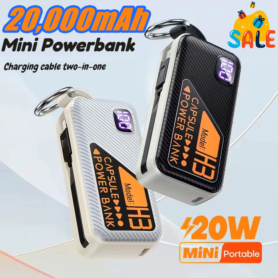 Mini Power bank 20000mah Built - огляд і ціна Portable Charger 20000Mah