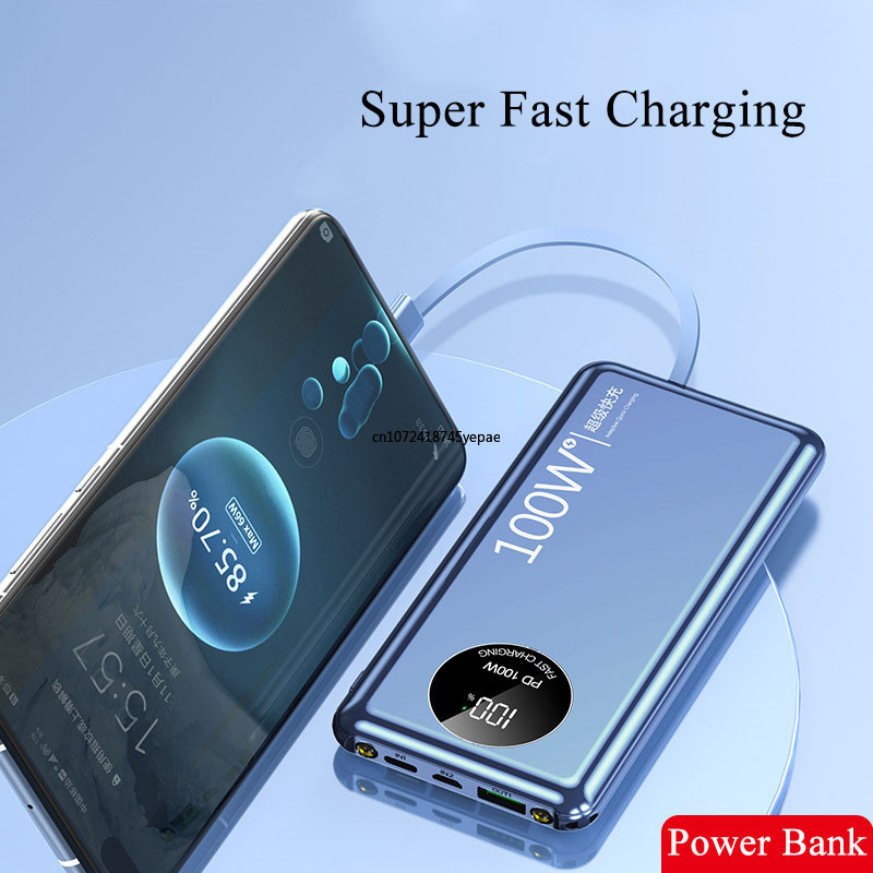 100W Super Fast Charging Power - огляд і ціна Portable Charger 20000Mah