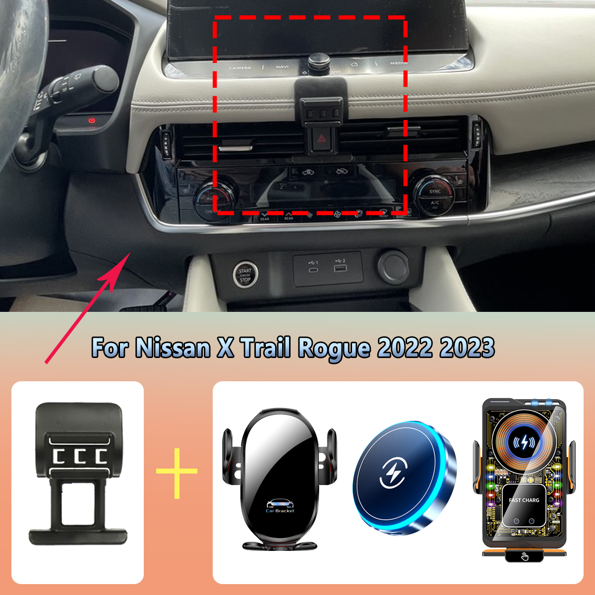 Car Phone Holder vent For Niss - огляд і ціна Phone Accessories Rack