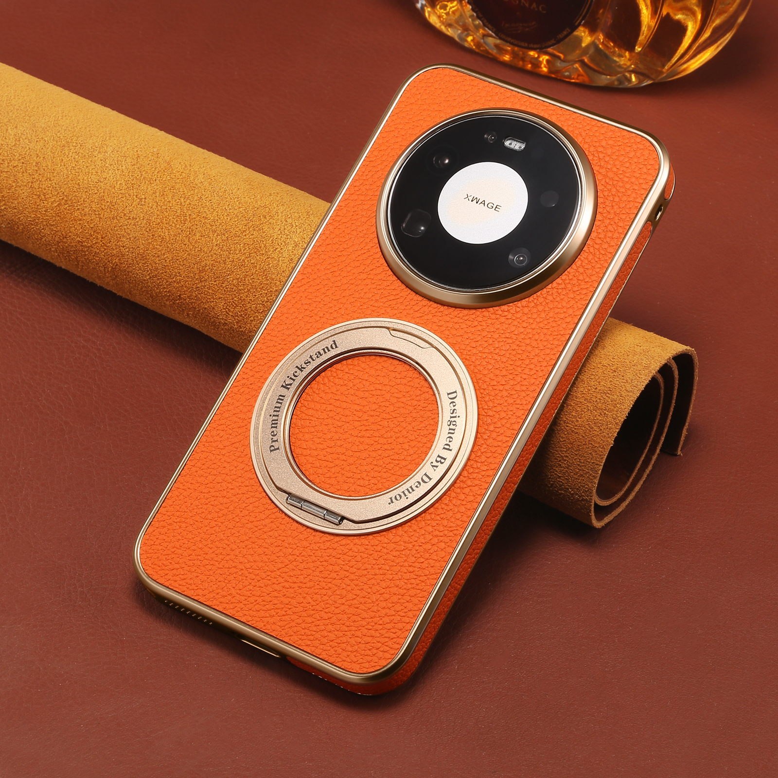 Denior Litchi Grain Phone Case - огляд і ціна Phone Accessories Ring Holder