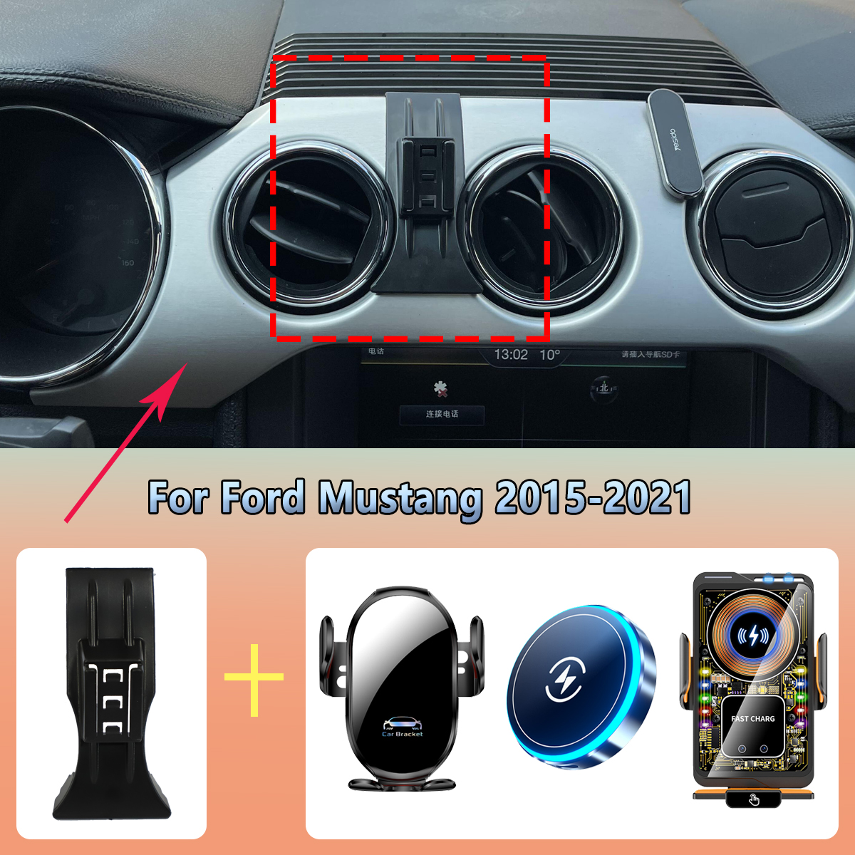 Car Phone Holder vent For Ford - огляд і ціна Phone Accessories Rack