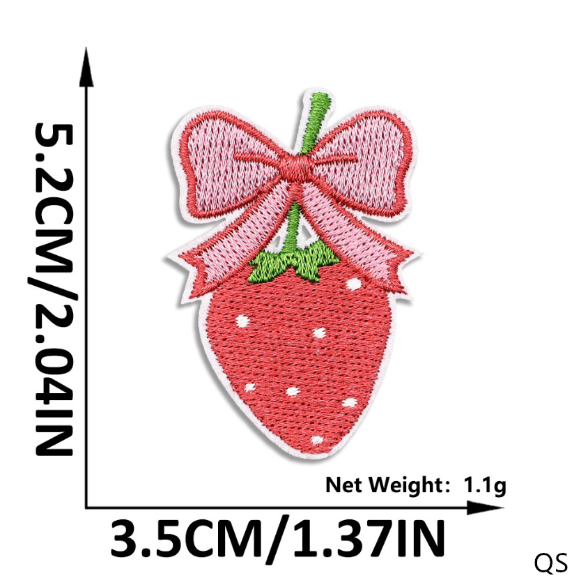10 Pcs Fruit Strawberry Embroi - огляд і ціна Phone Accessories Pictures