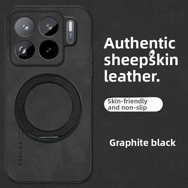 Sheepskin PU Leather Magnetic  - огляд і ціна Phone Accessories Ring Holder