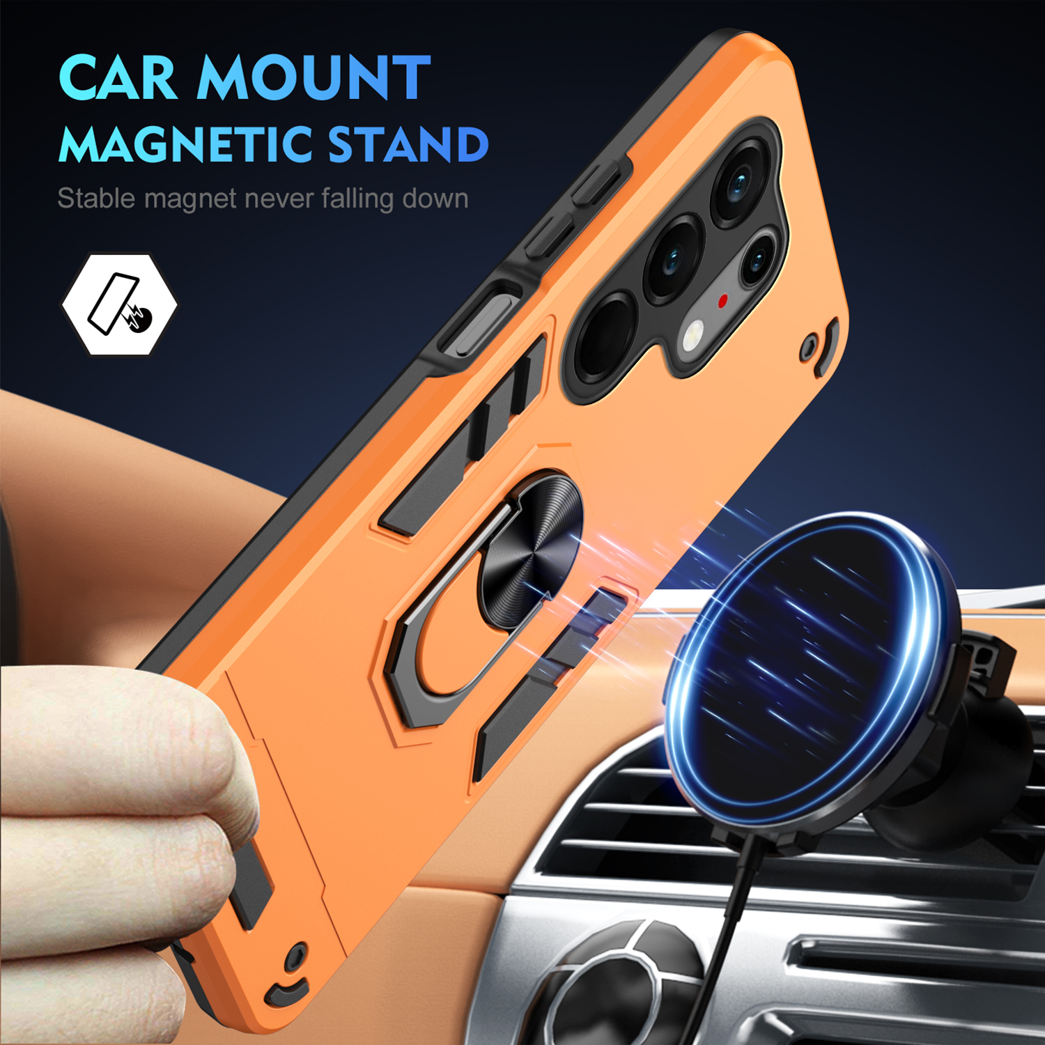 Car Mount Magnetic TPU+PC Hybr - огляд і ціна Car Mount Phone