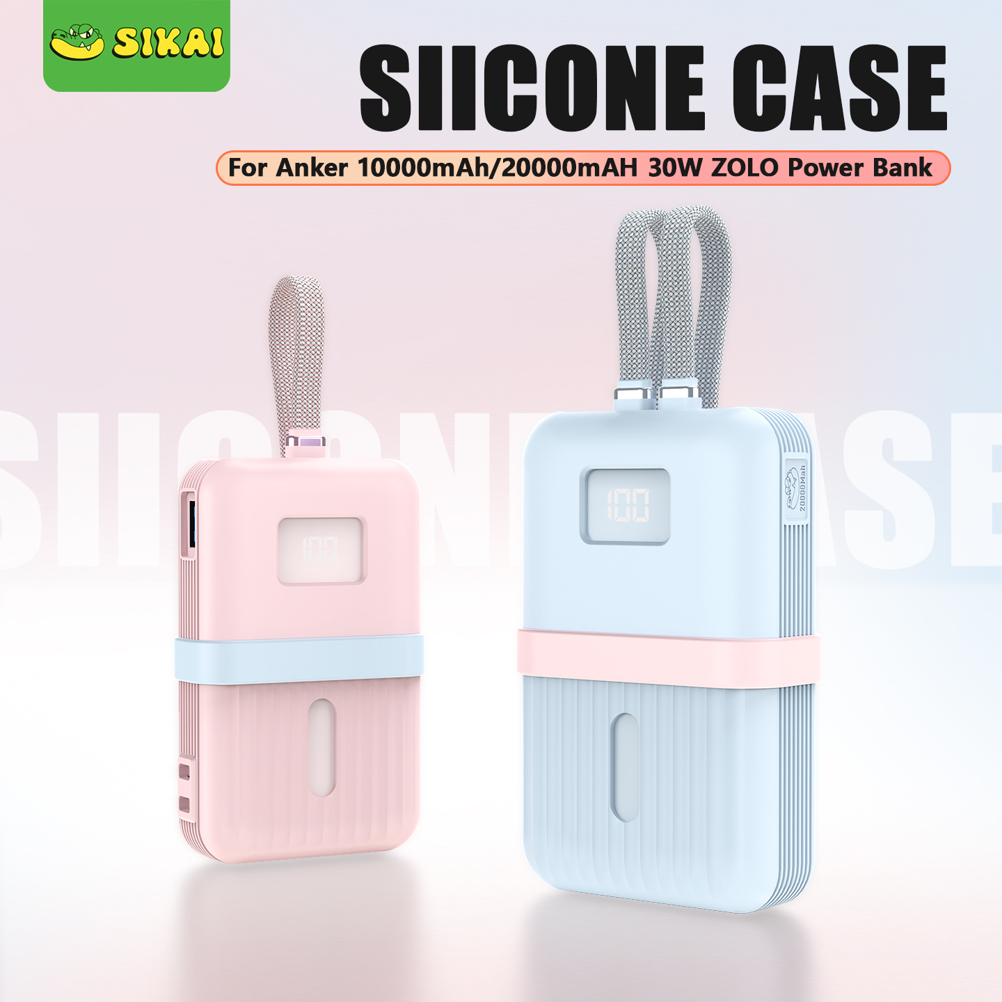 SIKAI Silicone Case for Anker  - огляд і ціна Portable Charger 20000Mah