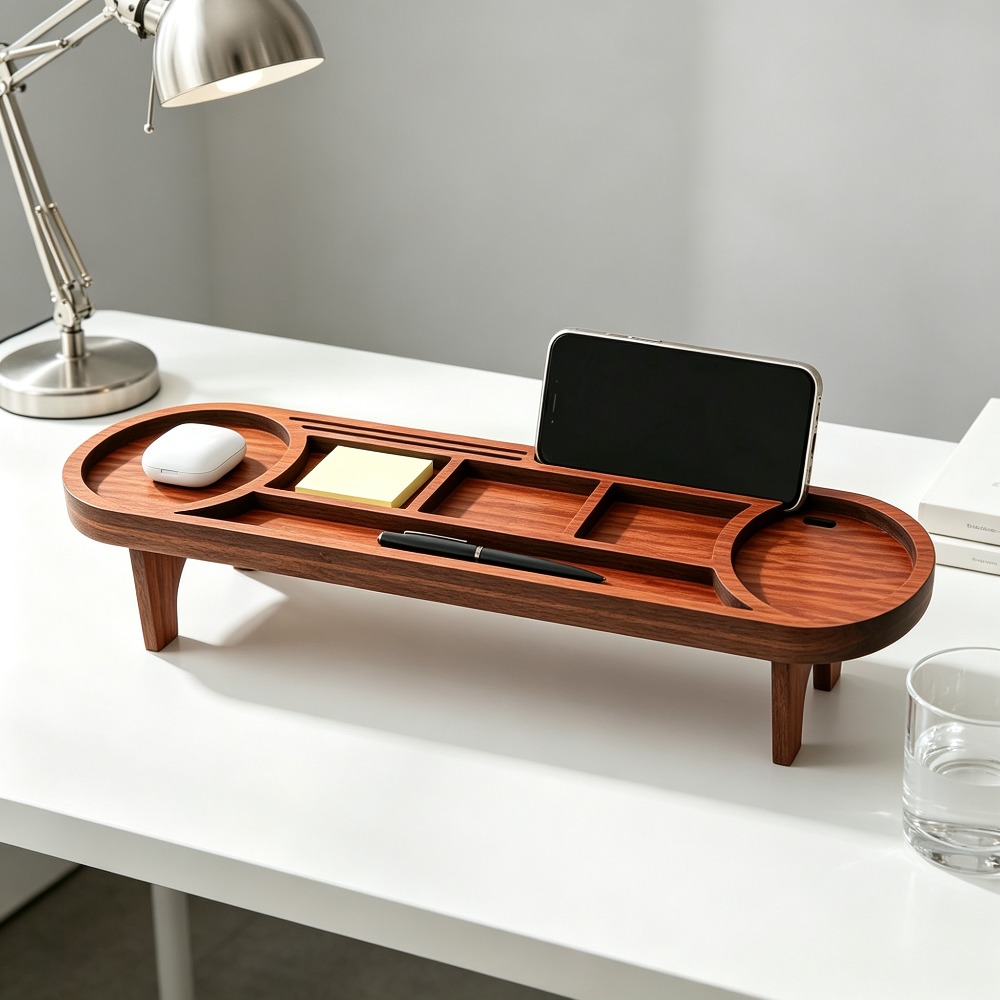 Wooden Desk Organizer with Pho - огляд і ціна Phone Accessories Rack