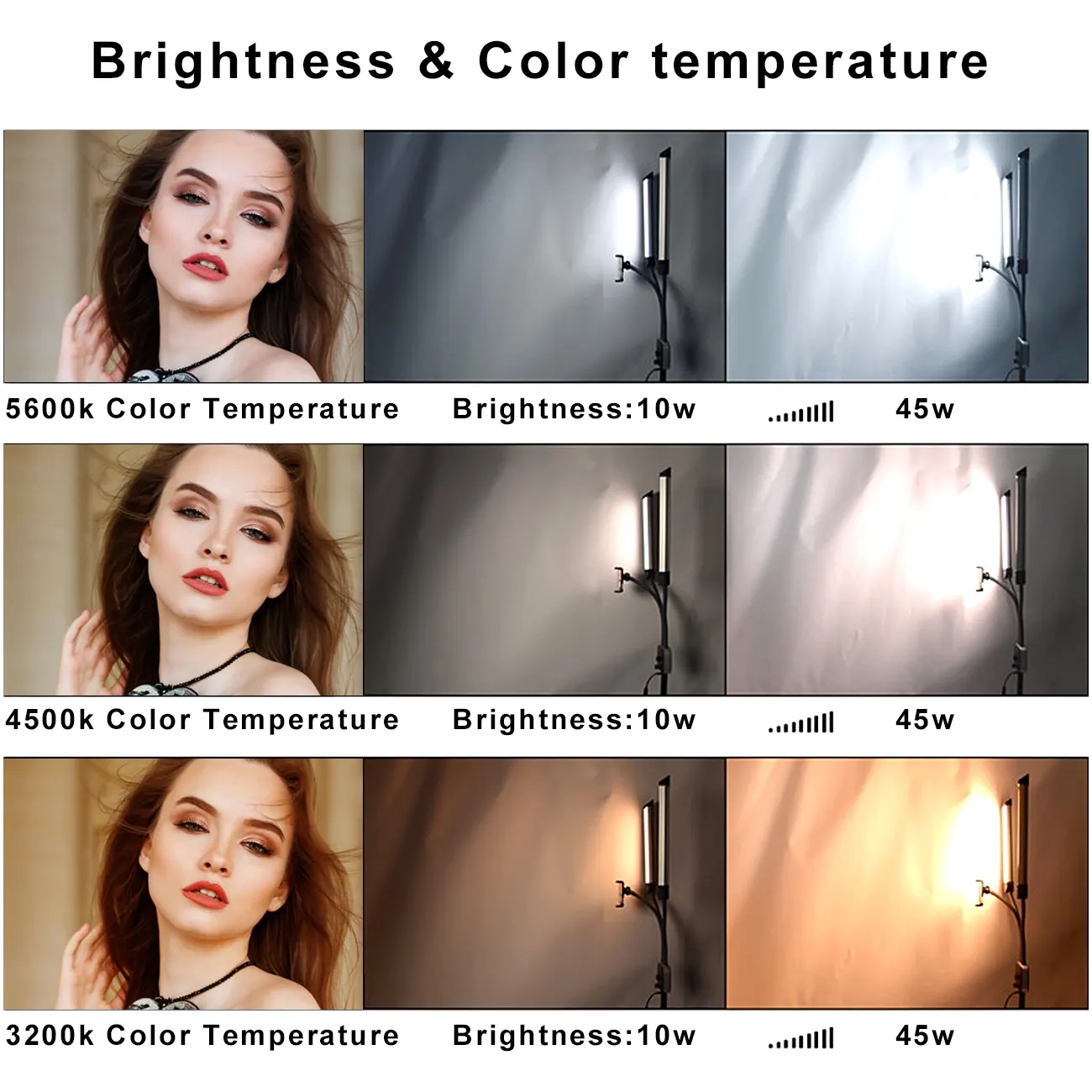 45W Double Arm Fill Ring Light - огляд і ціна Led Strip Selfie