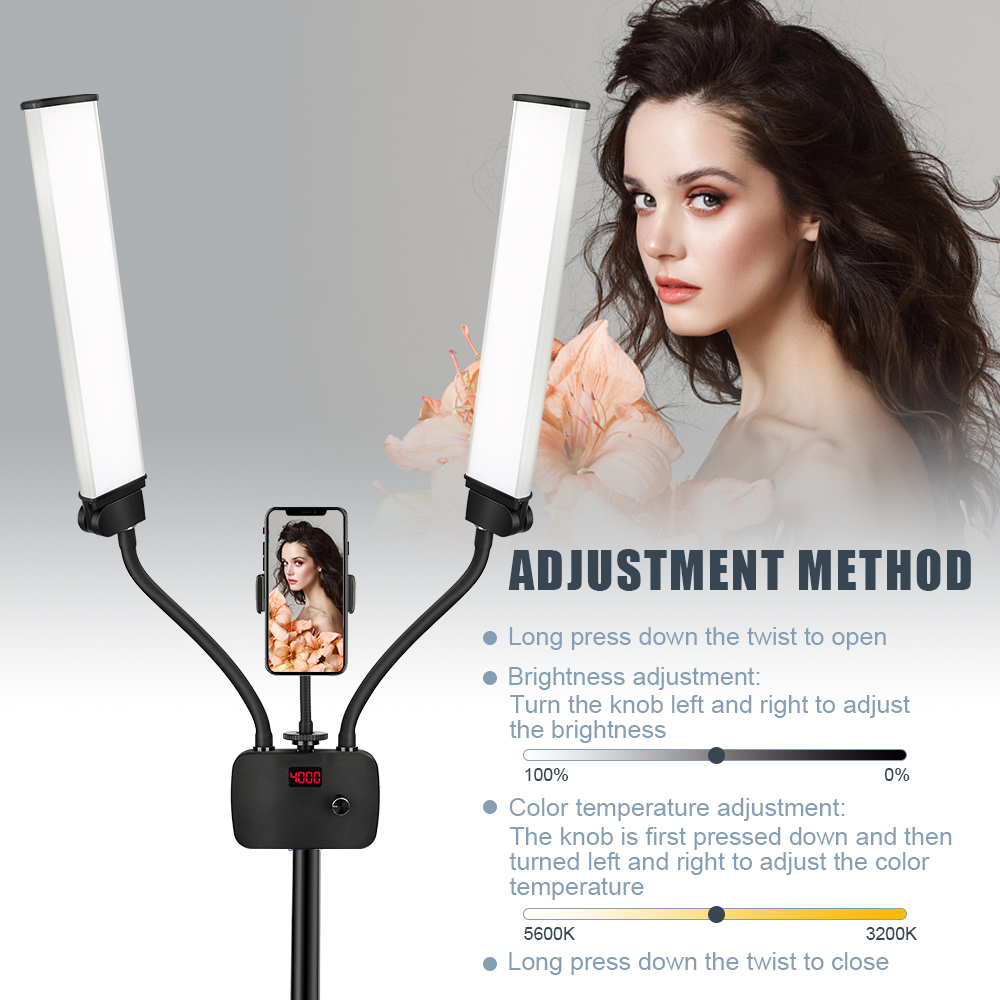 Double Arms LED Fill Photo Stu - огляд і ціна Led Strip Selfie