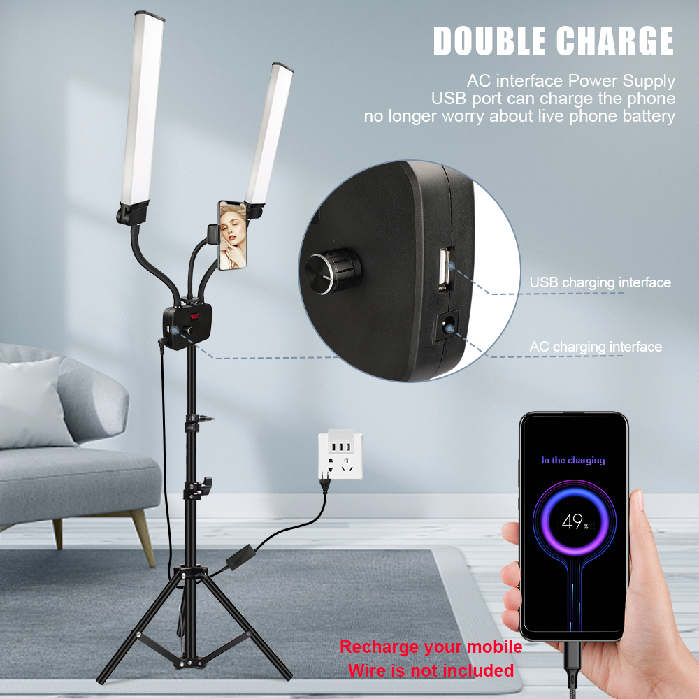 Double Arms LED Fill Photo Stu - огляд і ціна Led Strip Selfie
