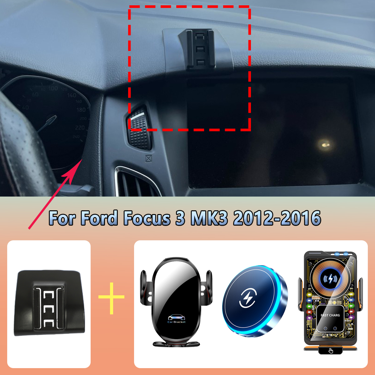 Car Phone Holder vent For Ford - огляд і ціна Phone Accessories Rack