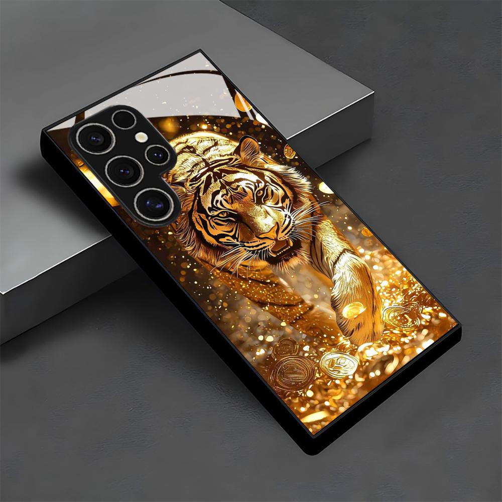 Tiger pattern glass Phone Case - огляд і ціна Samsung Accessories Phone
